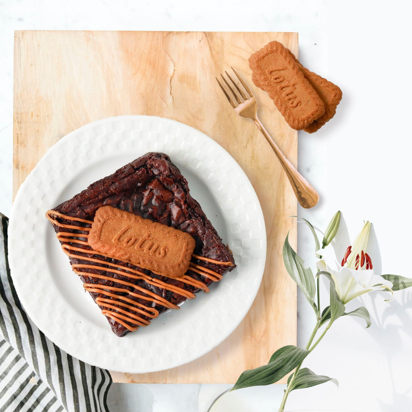 Lotus Biscoff Brownie