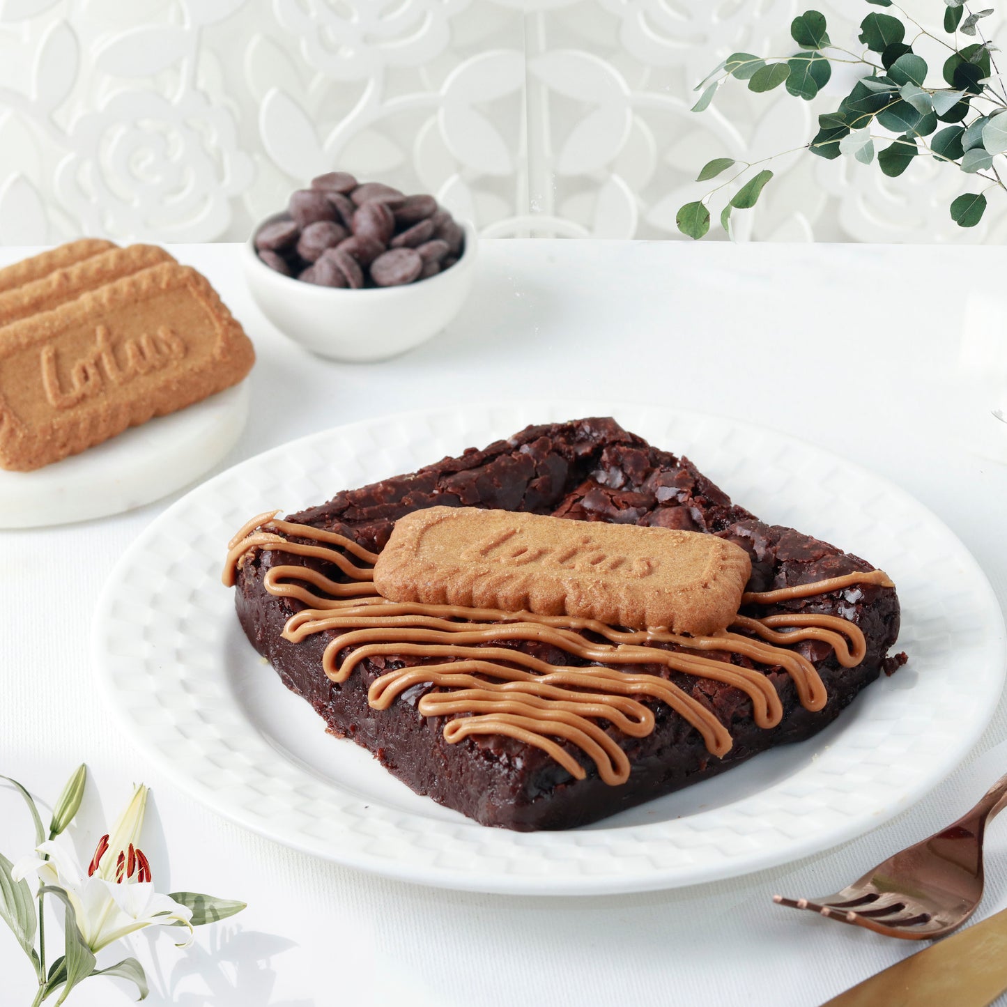 Lotus Biscoff Brownie