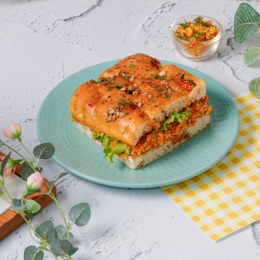Spicy Paneer Focaccia